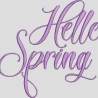 Ferberline Stickdatei Hello Spring in 7 Größen ab 10x10