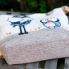 Künstlertasche - UPCYCLING Umhängetasche aus Cord mit Applikation