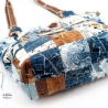 High-End Künstlertasche - UPCYCLING Handtasche aus Leder + Jeans