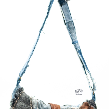 Crazy Designertasche - UPCYCLING Jeanstasche, Crossbody-Tasche