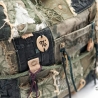 High-End Künstlertasche im Military-Stil - UPCYCLING Handtasche