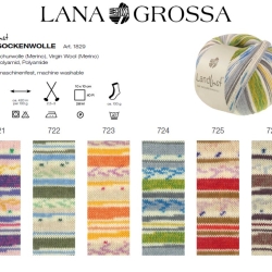 Lana Grossa Landlust, 4-fädige Sockenwolle, 720er Serie