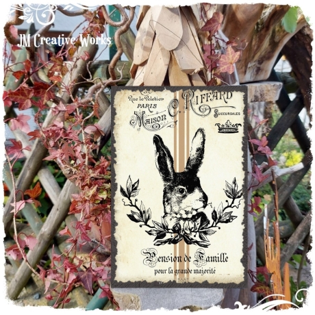 Holzschild-Shabby Ostern H_07