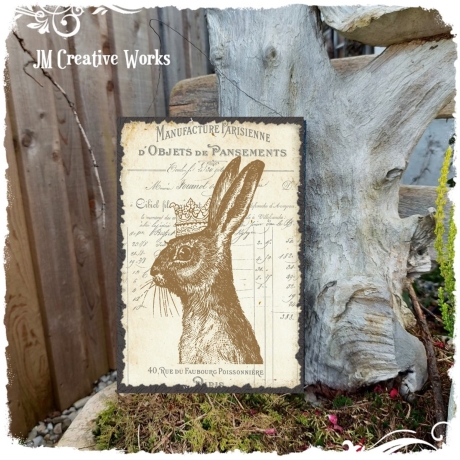 Holzschild-Shabby Ostern H_19