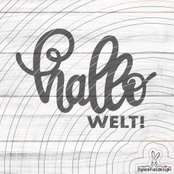 Hallo Welt Plotterdatei SVG DXF 