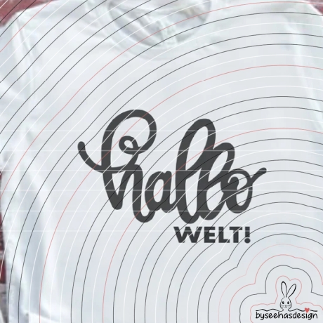 Hallo Welt Plotterdatei SVG DXF 