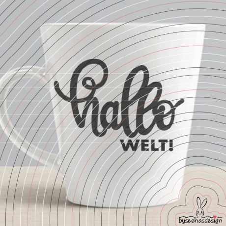 Hallo Welt Plotterdatei SVG DXF 
