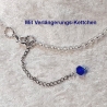 Kette Halskette Perlenkette Tiefblau Damenkette Schmuck Glasperle