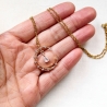Lunar Elegance | Goldene Halbmond Kette mit Zirkon