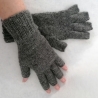 Gestrickte Fingerhandschuhe ohne Kuppen aus Sockenwolle unisex