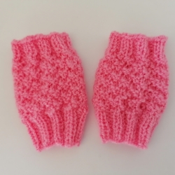 Gestrickte Baby Stulpen Pulswärmer Müffchen 0-6Monate wollfrei