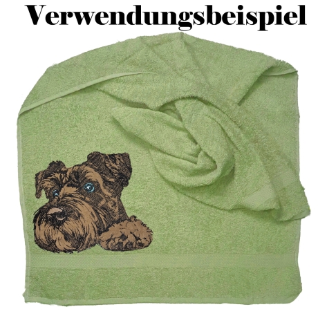 NEU Stickdatei Applikation Riesenschnauzer Silva