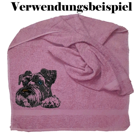NEU Stickdatei Riesenschnauzer Silva Hund