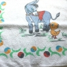 Vintage Kinderhandtuch Küken und Esel aus den 70er Jahren