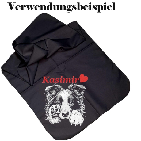 Stickdatei Border Collie Lena  Hund realistisch