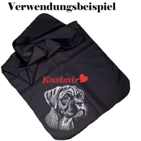 Stickdatei Boxer Welpe Cassius Hund realistisch