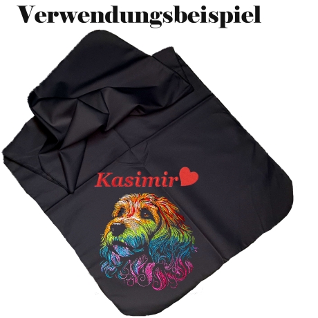 Neu Stickdatei Cockapoo Ernie Hund realistisch