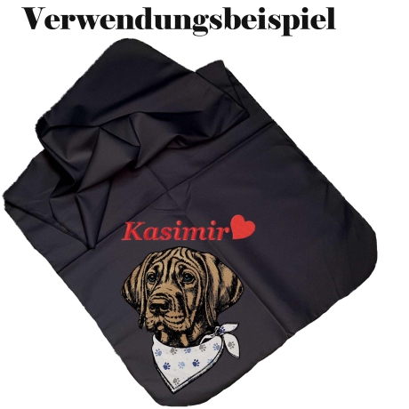 Stickdatei Applikation Rhodesian Ridgeback Elvis 