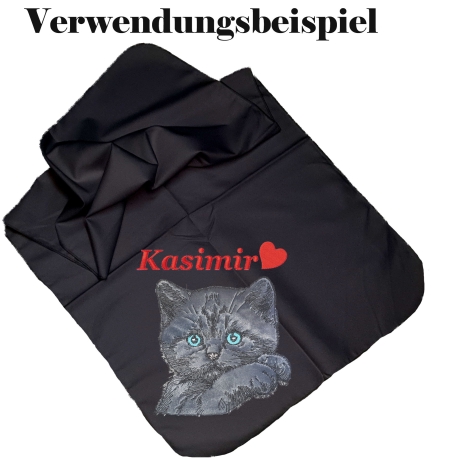 Stickdatei Applikation Britisch Kurzhaar Katze Ellie