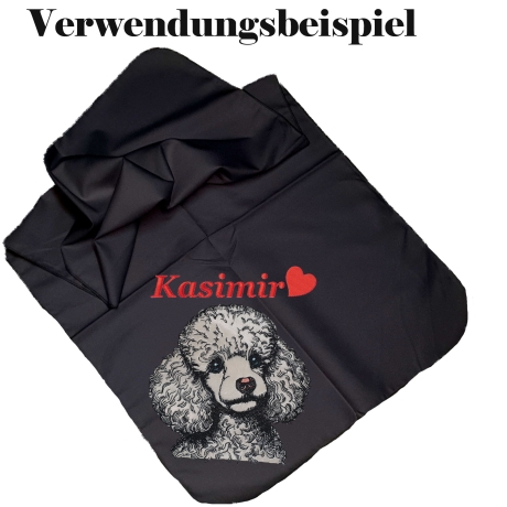 NEU Stickdatei Applikation Pudel Darsy Lunachild