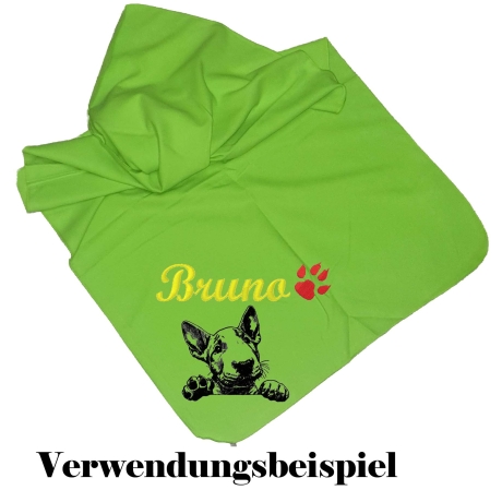 Stickdatei Bullterrier Welpe Gracie Hund realistisch