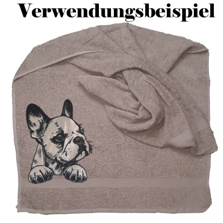 NEU Stickdatei Applikation Bulldogge Luna 