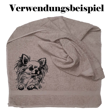 Neu Stickdatei Chihuahua Betty Hund realistisch