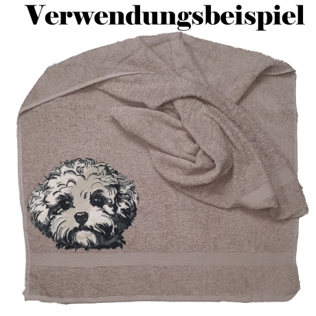 NEU Stickdatei Applikation Maltipoo Maxim