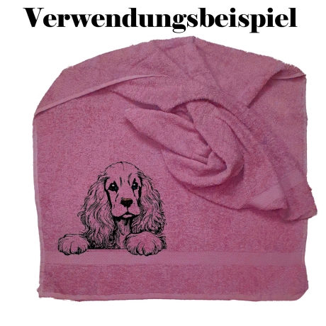 NEU Stickdatei Cocker Spaniel Merle Hund spähend