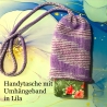 Handytasche Handyhülle Smartphonhülle mit Band zum umhängen Lila