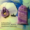 Handytasche Handyhülle Smartphonhülle mit Band zum umhängen Lila