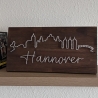 Hannover Skyline Fadenbild, 40 x 20 cm