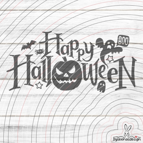 Happy Halloween Plotterdatei SVG DXF