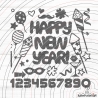 Happy New Year Plotterdatei SVG DXF