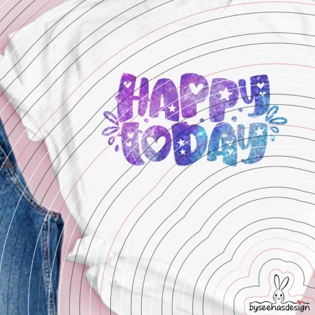 happy today Plotterdatei SVG DXF
