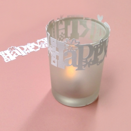 Happy Birthday Karte Plotterdatei SVG DXF FCM