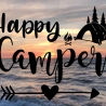 Aufkleber Happy Camper Igluzelt