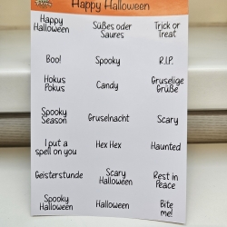 Stickerbogen Happy Halloween