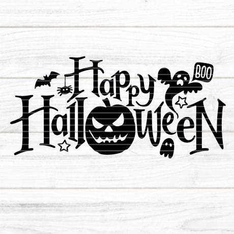 Happy Halloween Plotterdatei SVG DXF FCM