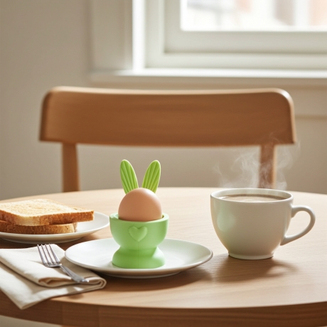 Hasen-Eierbecher einfarbig.