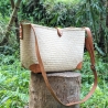 Bambus Handtasche Damen 39 x 22 cm Handmade in indonesia natur