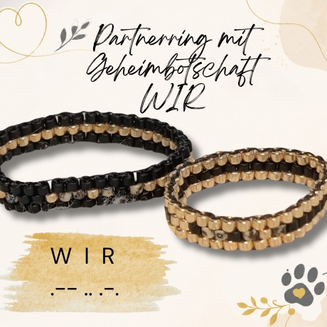 individueller Morsecode-Ring „wir“ | Partnerring | Ring Bedeutung