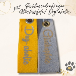 Schlüsselanhänger Glückspfote/ Dog-aholic