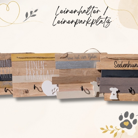 Leinen-Halter aus Holzklötzchen