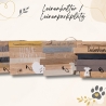 Leinen-Halter aus Holzklötzchen