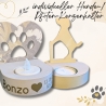 individueller Hunde- oder Pfoten-Kerzenhalter