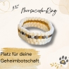 Dein Wort als Ring - individueller Morsecode-Ring schmal (Peyote)