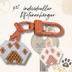 Pfote für unterwegs - individueller Pfotenanhänger