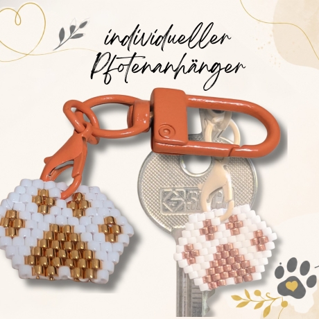 Pfote für unterwegs - individueller Pfotenanhänger