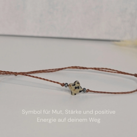 Jaspis Glücksklee Armband – Glücksbringer Symbol Armband